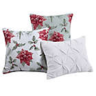 Alternate image 4 for Antique Poinsettia 7-Piece Reversible Full/Queen Comforter Set in Green/Red