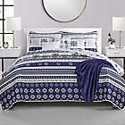 Alternate image 0 for VCNY Home Fair Isle 7-Piece Reversible Full/Queen Quilt Set in Blue/White