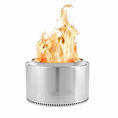 Solo Stove Yukon Wood Burning Fire Pit in Silver. View a larger version of this product image.