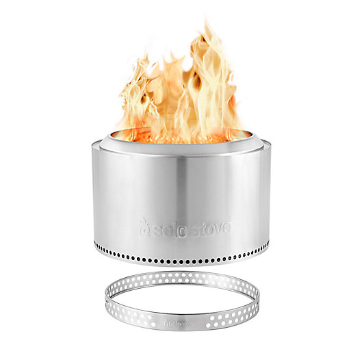 Alternate image 1 for Solo Stove Yukon Stainless Steel Wood-Burning Fire Pit and Stand