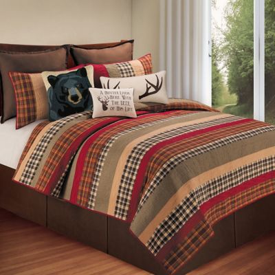 C F Home Hillside Haven 3 Piece, Red Fish Bedding Twin