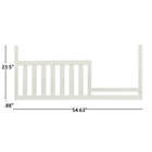 Alternate image 3 for Soho Baby Emily Toddler Guard Rail in White