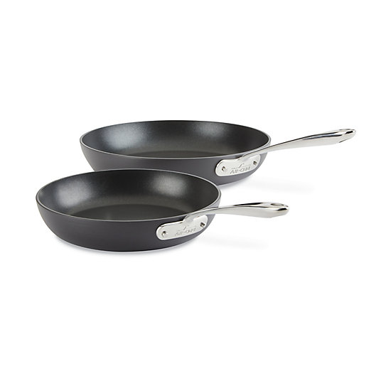 Alternate image 1 for All-Clad Nonstick Hard-Anodized 2-Piece Fry Pan Set