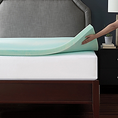 Brookstone&reg; Thermo-Stat&trade; 2&quot; Memory Foam Mattress Topper. View a larger version of this product image.