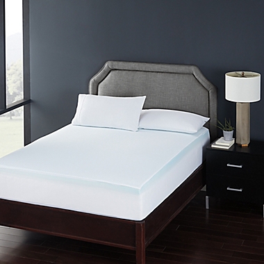 Brookstone&reg; Thermo-Stat&trade; 2" Memory Foam King Mattress Topper. View a larger version of this product image.