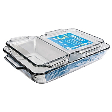 Anchor Hocking&reg; 3-Piece Preferred Glass Bakeware Set. View a larger version of this product image.