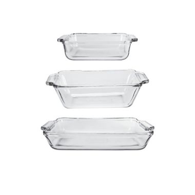 Anchor Hocking&reg; 3-Piece Preferred Glass Bakeware Set. View a larger version of this product image.