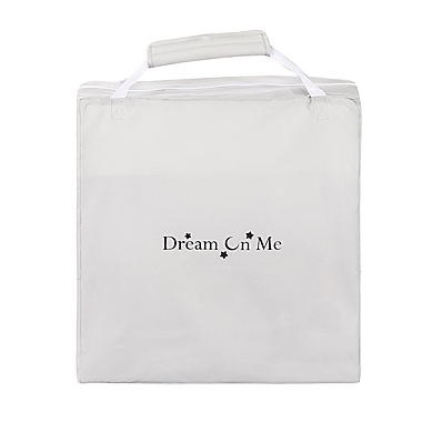 Dream On Me Poppy Portable Bassinet in White/Grey. View a larger version of this product image.