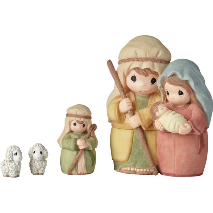 precious moments mini pewter nativity set