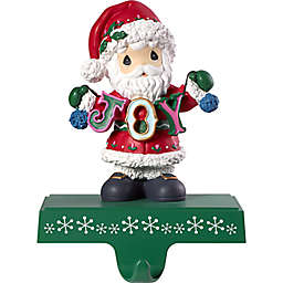 Precious Moments "Joy" Santa Claus Resin Stocking Holder in Green/Red
