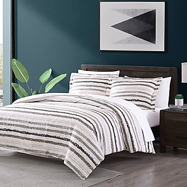 Porter 2-Piece Reversible Twin/Twin XL Comforter Set in Grey. View a larger version of this product image.