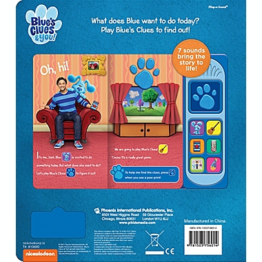 Blue&#39;s Clues&trade; &amp; You! Little Sound Book. View a larger version of this product image.