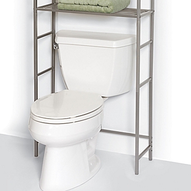 Zenna Home&reg; Metal Over-the-Toilet Spacesaver in Satin Nickel. View a larger version of this product image.