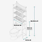Alternate image 5 for Zenna Home&reg; Metal Over-the-Toilet Spacesaver in Satin Nickel