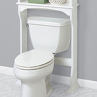 Zenna Home&reg; Collette Wood Over-the-Toilet Bathroom Spacesaver in White. View a larger version of this product image.