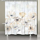 Alternate image 0 for Laural Home&reg; Gray Poppy Garden 71-Inch x 72-Inch Shower Curtain