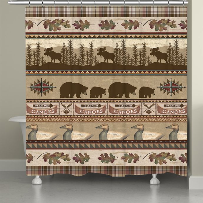 laural home dream forest shower curtain