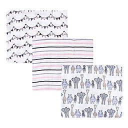 Hudson Baby® 3-Pack Safari Muslin Swaddle Blankets