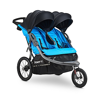 Joovy&reg; Zoom X2&trade; Double Jogging Stroller in Glacier. View a larger version of this product image.