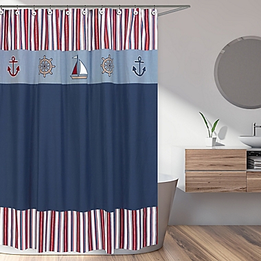 Sweet Jojo Designs Nautical Nights Shower Curtain. View a larger version of this product image.