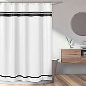 Sweet Jojo Designs Hotel Shower Curtain in White/Black