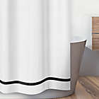 Alternate image 1 for Sweet Jojo Designs Hotel Shower Curtain in White/Black
