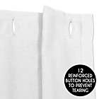Alternate image 2 for Sweet Jojo Designs Hotel Shower Curtain in White/Black