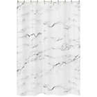 Alternate image 0 for Sweet Jojo Designs Marble Shower Curtain in Black/White