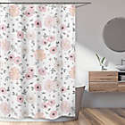 Alternate image 1 for Sweet Jojo Designs Watercolor Floral 72-Inch x 72-inch Shower Curtain in Pink/Grey