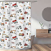 Sweet Jojo Designs 72-Inch x 72-Inch Construction Shower Curtain