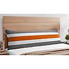 Alternate image 1 for Sweet Jojo Designs Grey and Orange Stripe Body Pillow Case