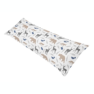 Sweet Jojo Designs&reg; Woodland Animals Reversible Body Pillowcase. View a larger version of this product image.