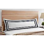 Alternate image 2 for Sweet Jojo Designs Hotel Collection Body Pillowcase in White/Navy