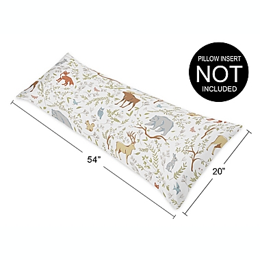 Sweet Jojo Designs Woodland Toile Body Pillowcase. View a larger version of this product image.