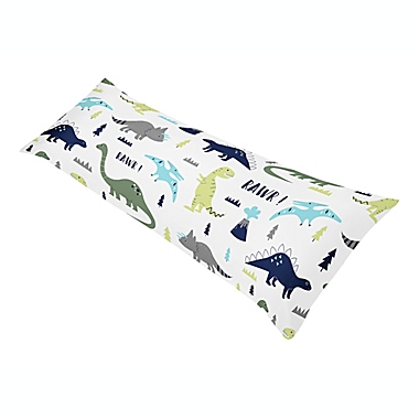 Sweet Jojo Designs&reg; Mod Dinosaur Reversible Body Pillowcase. View a larger version of this product image.