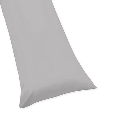 Sweet Jojo Designs&reg; Body Pillowcase in Grey. View a larger version of this product image.