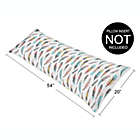 Alternate image 3 for Sweet Jojo Designs Feather Body Pillowcase in Turquoise/Coral