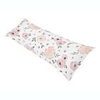 Alternate image 0 for Sweet Jojo Designs&reg; Watercolor Floral Reversible Body Pillow Cover in Pink/Grey