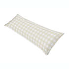 Alternate image 0 for Sweet Jojo Designs&reg; Woodland Camo Buffalo Plaid Body Pillowcase in Beige/White