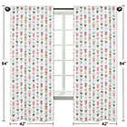 Alternate image 5 for Sweet Jojo Designs Mod Arrow Print 84-Inch Window Panels in Coral/Mint (Set of 2)