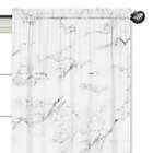 Alternate image 3 for Sweet Jojo Designs Marble 84-Inch Window Panels in Black/White (Set of 2)