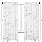 Alternate image 5 for Sweet Jojo Designs Marble 84-Inch Window Panels in Black/White (Set of 2)