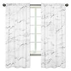 Alternate image 0 for Sweet Jojo Designs Marble 84-Inch Window Panels in Black/White (Set of 2)