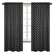 Sweet Jojo Designs Rustic Patch 2-Pack Arrow 84-Inch Window Curtain Panels in Black/White