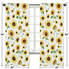 Alternate image 4 for Sweet Jojo Designs Sunflower 84-Inch Window Curtain Panels in Yellow/Green (Set of 2)