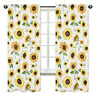 Alternate image 0 for Sweet Jojo Designs Sunflower 84-Inch Window Curtain Panels in Yellow/Green (Set of 2)