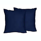 Alternate image 0 for Sweet Jojo Designs Throw Pillows in Solid Navy (Set of 2)