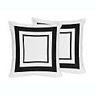 Alternate image 0 for Sweet Jojo Designs Hotel Decorative Throw Pillows in Black/White (Set of 2)