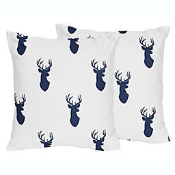 Sweet Jojo Designs&reg; Woodland Deer Throw Pillows (Set of 2)