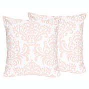 Sweet Jojo Designs Amelia Damask Print Throw Pillows (Set of 2)